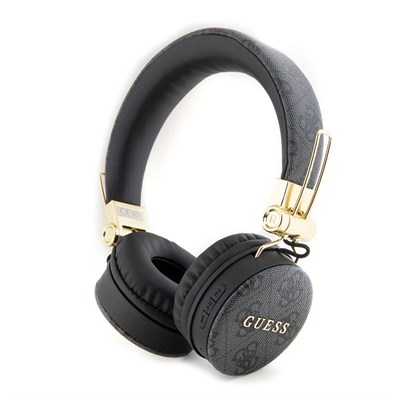 Guess Orjinal Lisanslı 4G Metal Logo PU Deri Ayarlanabilir Kulaküstü Bluetooth Kulaklık