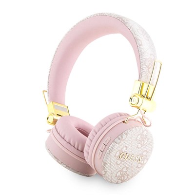 Guess Orjinal Lisanslı 4G Metal Logo PU Deri Ayarlanabilir Kulaküstü Bluetooth Kulaklık