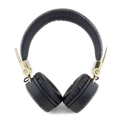 Guess Orjinal Lisanslı 4G Metal Logo PU Deri Ayarlanabilir Kulaküstü Bluetooth Kulaklık