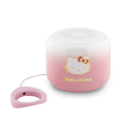 Hello Kitty Renk Geçişli Elektroplating Logolu Parmak Tutamaçlı Mini Bluetooth Speaker