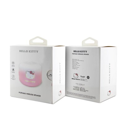 Hello Kitty Renk Geçişli Elektroplating Logolu Parmak Tutamaçlı Mini Bluetooth Speaker