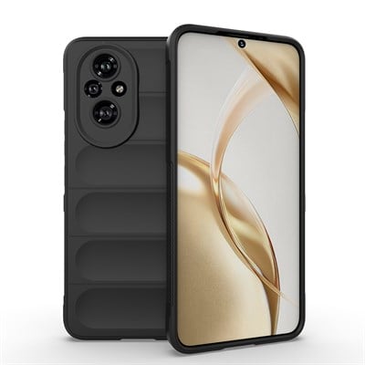 Honor 200 Kılıf Esnek TPU Oyuklu Arka Yüzey Tasarımlı Zore Etnik Silikon Kapak