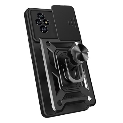 Honor 200 Kılıf Magnetik Standlı Kamera Korumalı Zore Sürgülü Vega Kapak