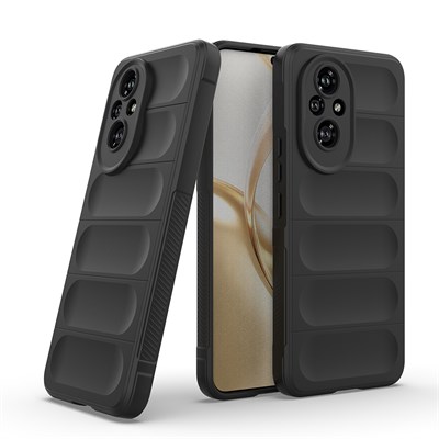 Honor 200 Pro Kılıf Esnek TPU Oyuklu Arka Yüzey Tasarımlı Zore Etnik Silikon Kapak