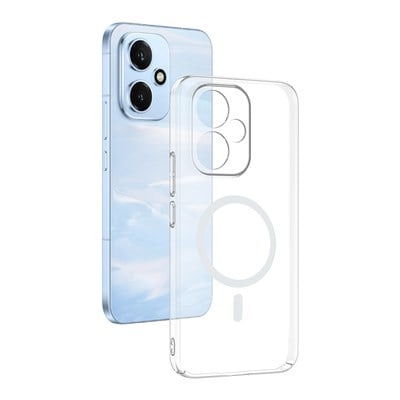 Honor 400 Kamera Korumalı M-Safe Şarj Özellikli Şeffaf Zore London Silikon Kapak