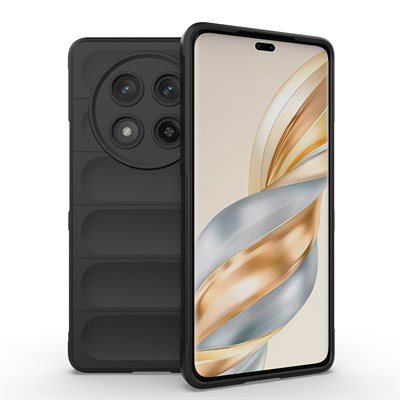 Honor Magic  7 Lite Kılıf Esnek TPU Oyuklu Arka Yüzey Tasarımlı Zore Etnik Silikon Kapak