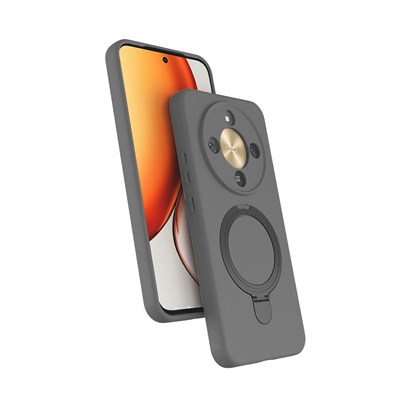 Honor Magic 8 Lite 5G Kılıf M-safe Şarj Özellikli Standlı Zore Samara Kapak