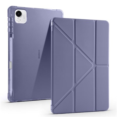 Honor Pad X9A Kılıf Zore Tri Folding Kalem Bölmeli Standlı Kılıf