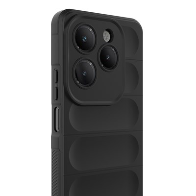 İnfinix Hot 40 Kılıf Esnek TPU Oyuklu Arka Yüzey Tasarımlı Zore Etnik Silikon Kapak