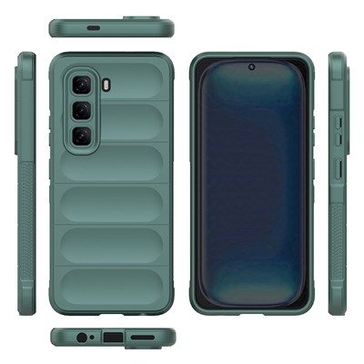 İnfinix Hot 50 4G Kılıf Esnek TPU Oyuklu Arka Yüzey Tasarımlı Zore Etnik Silikon Kapak