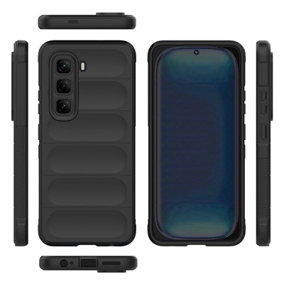 İnfinix Hot 50 4G Kılıf Esnek TPU Oyuklu Arka Yüzey Tasarımlı Zore Etnik Silikon Kapak