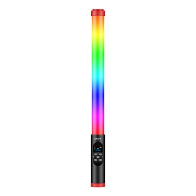 Jmary FM-128RGB OLED Ekran Göstergeli RGB Led Işıklı Su Geçirmez Aydınlatma Çubuğu