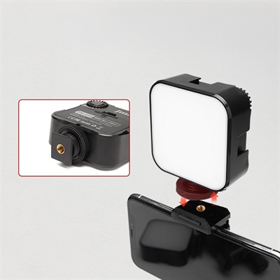 Jmary FM-48R Mini Fill Light Telefon-Kamera Üstü Pilli Aydınlatma Işığı