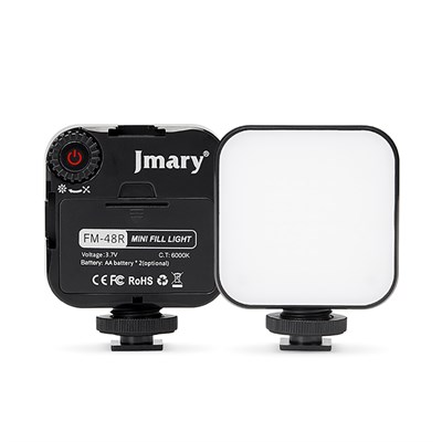 Jmary FM-48R Mini Fill Light Telefon-Kamera Üstü Pilli Aydınlatma Işığı