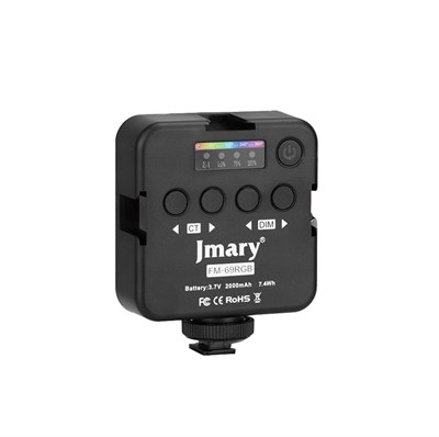 Jmary FM-69RGB RGB Led Telefon-Kamera Üstü Pilli Aydınlatma Işığı