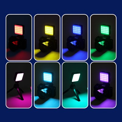 Jmary FM-69RGB RGB Led Telefon-Kamera Üstü Pilli Aydınlatma Işığı