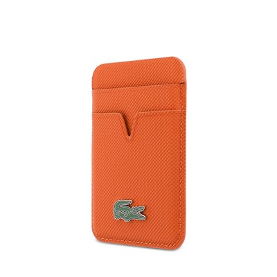 Lacoste Orjinal Lisanslı 2 Hazneli PU Pike Desenli İkonik Timsah Dokuma Logolu Magnetik Kartlık