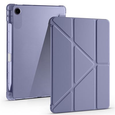 Lenovo Tab TB-311FU Kılıf Zore Tri Folding Kalem Bölmeli Standlı Kılıf
