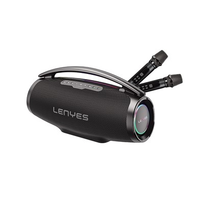 Lenyes Boost X Serisi RGB Işıklı Çift Mikrofonlu Taşınabilir Bluetooth Hoparlör v5.3 600W