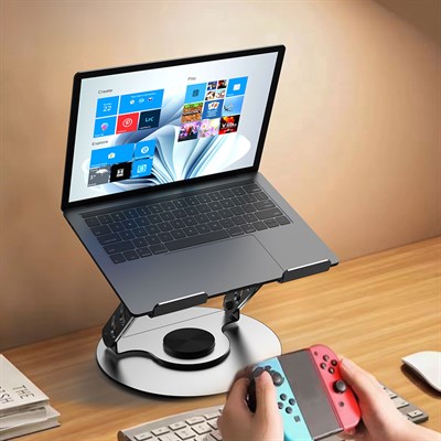 Lenyes CR190 360 Derece Dönebilen Katlanabilir Laptop Standı