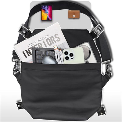 Lenyes LB563 Dreamer Crossbody Serisi Su Geçirmez Deri Tasarımlı Çapraz Vücut Çantası