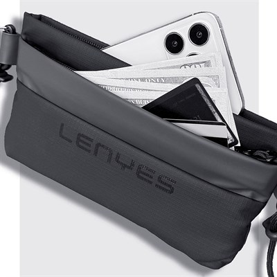 Lenyes LB564 Dreamer Waist Serisi Su Geçirmez Deri Tasarımlı Bel Çantası