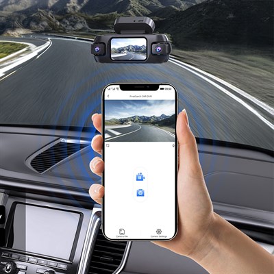 Lenyes LDR102 4K Ultra HD Wifi Destekli Akıllı Ön ve Arka Araç Kamerası