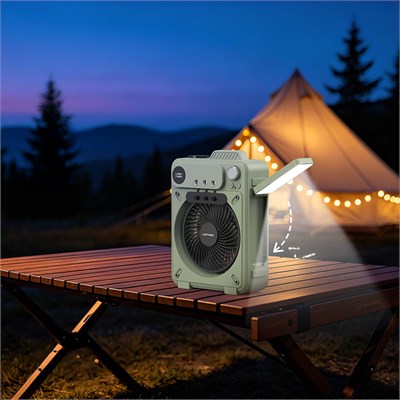 Lenyes LHF25 Dijital Led Göstergeli Su Hazneli Gece Lambalı Outdoor Soğutucu Fan