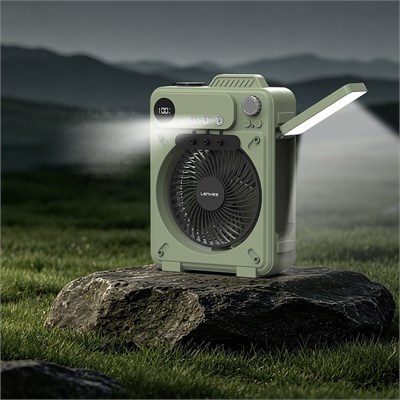 Lenyes LHF25 Dijital Led Göstergeli Su Hazneli Gece Lambalı Outdoor Soğutucu Fan