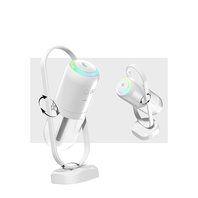 Lenyes LHU04 Kum Saati Tipi 360 Derece Dönebilen RGB Atmosfer Işıklı Sessiz Hava Nemlendirici