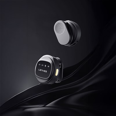 Lenyes LM204-L Type-C Şarj Portlu Akıllı Gürültü Engelleyicili Lightning Bağlantılı Kablosuz Yaka Mikrofonu