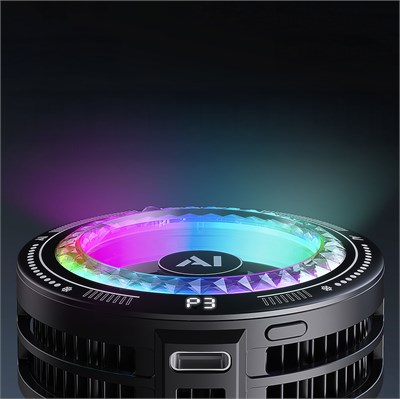 Lenyes LPC205 Akıllı Sıcaklık Kontrollü Adaptif AI Modlu RGB Işıklı Alüminyum Telefon Soğutucu Fan