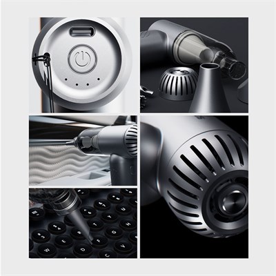 Lenyes LTF02 Dijital LED Göstergeli 4 Kademeli Çok Fonksiyonlu Turbo El Fanı