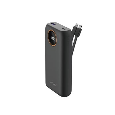 Lenyes P852L Dijital LED Göstergeli Type-C ve Lightning Kablolu Powerbank 22.5W 20000mAh