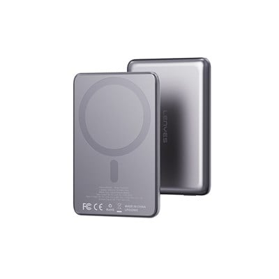 Lenyes PW0015D Ultra İnce Dijital LED Göstergeli Wireless Powerbank 15W 5000mAh
