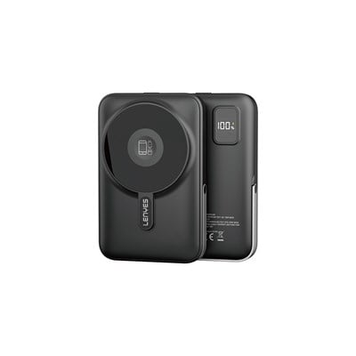 Lenyes PW1002D 20W Dijital LED Ekranlı Standlı Wireless Powerbank 15W 10000mAh