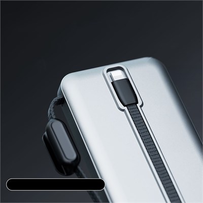 Lenyes PX379D Dijital LED Ekranlı Type-C ve Lightning Kablolu Powerbank 65W 30.000mAh