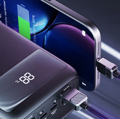 Lenyes PX591D Pro Hızlı Şarj Özellikli Dijital LED Göstergeli Taşınabilir Powerbank 65W 50000mAh