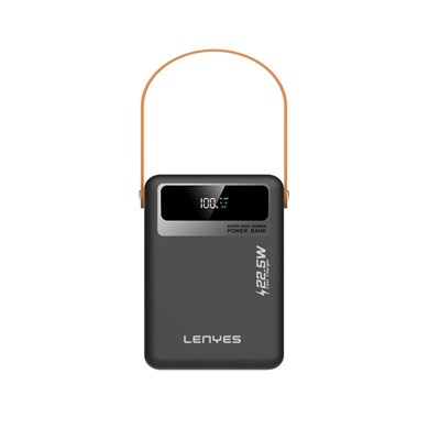 Lenyes PX892D LED Göstergeli Taşınabilir Askılı Fenerli Powerbank 22.5W 80.000mAh