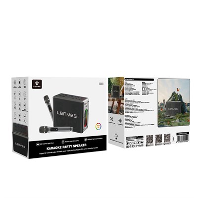Lenyes S861 12.000mAh Powerbank Özellikli Çift Mikrofonlu Bluetooth Speaker Hoparlör v5.0