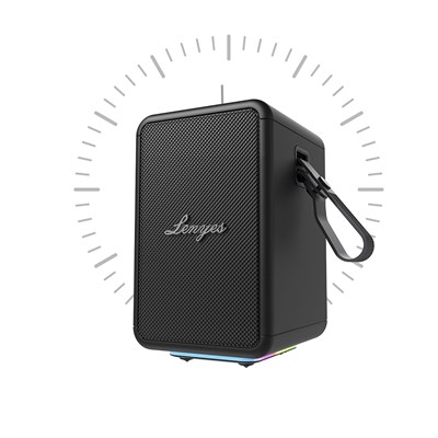 Lenyes S874 Su Geçirmez Özellikli RGB Işıklı Askılı Taşınabilir TWS Bluetooth Hoparlör v5.3