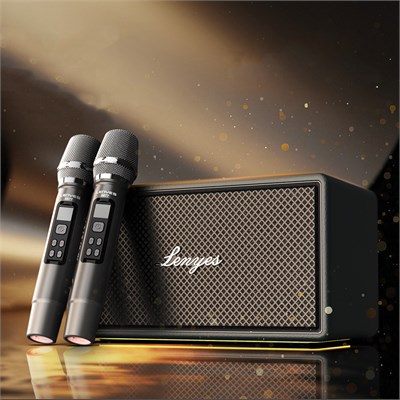 Lenyes S877 Serisi RGB Işıklı Taşınabilir Su Geçirmez Çift Mikrofonlu TWS Bluetooth Hoparlör Speaker v5.3 200W