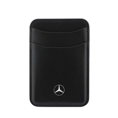 Mercedes Benz Orjinal Lisanslı Yeni Nesil 2 Hazneli Metal Logolu Deri Magnetik Kartlık