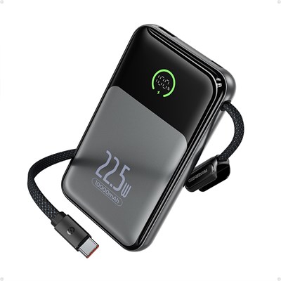Movespeed MSP19 Pro Dijital LED Göstergeli Type-C Kablolu Powerbank 22.5W 10.000mAh