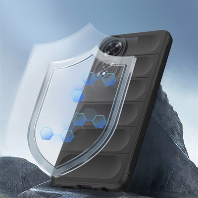 Oppo A60 Kılıf Esnek TPU Oyuklu Arka Yüzey Tasarımlı Zore Etnik Silikon Kapak