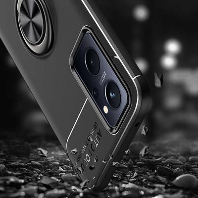 Oppo A76 Kılıf Zore Ravel Silikon Kapak