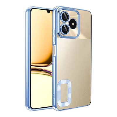 Realme C53 4G Kılıf Kamera Korumalı Logo Gösteren Zore Omega Kapak