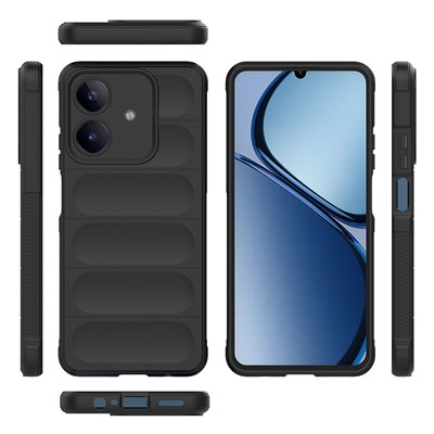 Realme C63 Kılıf Esnek TPU Oyuklu Arka Yüzey Tasarımlı Zore Etnik Silikon Kapak