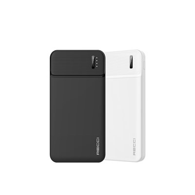 Recci RPB-N16C Ultra İnce Hızlı Şarj Özellikli Led Işık Göstergeli Wireless Powerbank 10000mAh