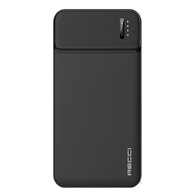 Recci RPB-N16C Ultra İnce Hızlı Şarj Özellikli Led Işık Göstergeli Powerbank 10000mAh